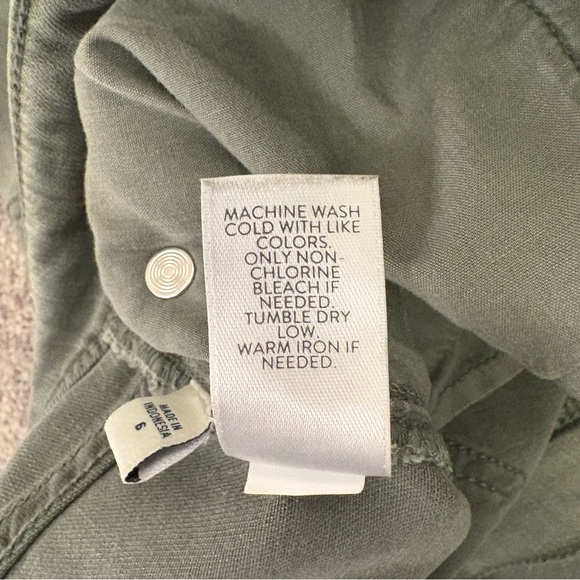 J. Jill Women's Slim Ankle Jeans Size 6 Green Mid Rise Authentic Fit Denim EUC - Picture 15 of 15